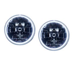 Picture of Oracle Lighting ORL7081-333 Headlights with Colorshift 2.0 SMD LED Halos Preinstalled for 97-06 Jeep Wrangler