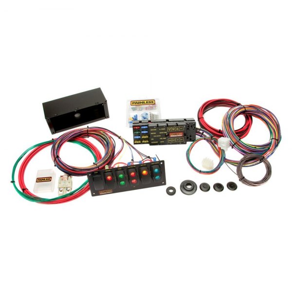 PAN50005 8-Circuit Race Car Chasis Harness with Switch Panel