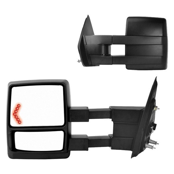 Picture of K-Source KSI61183-84F Heated Power OE Mirror Extendable Towing LED Turn Signal&#44; Puddle Lamp for 2004-2013 Ford F150 PR