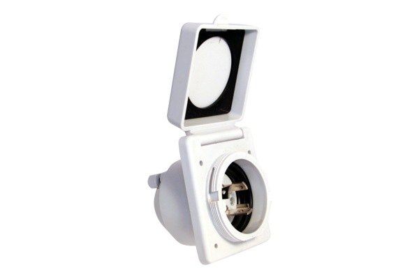 Mighty Cord A10-30INVP Power Inlet - White