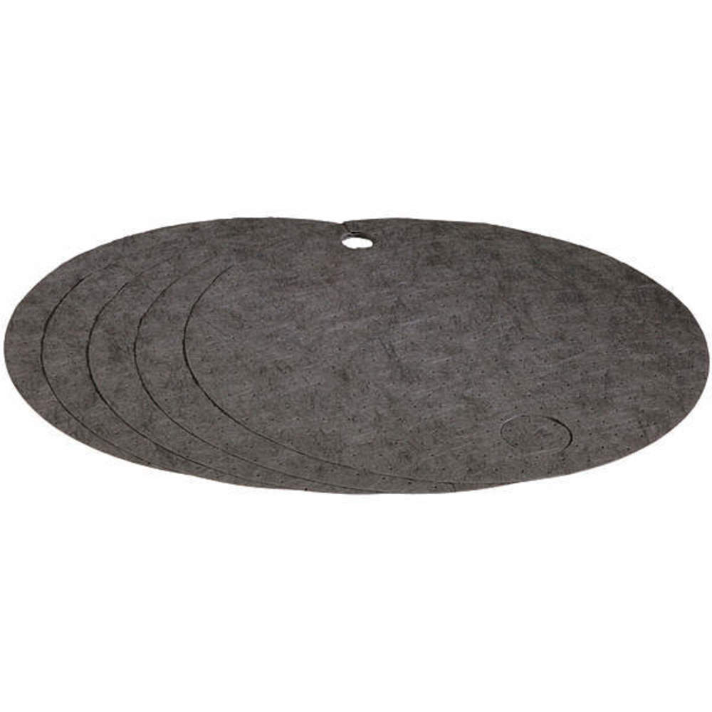 22 in. dia. Universal Light-Weight Absorbent Barrel Drum-Top Pad Mat - Pack of 5