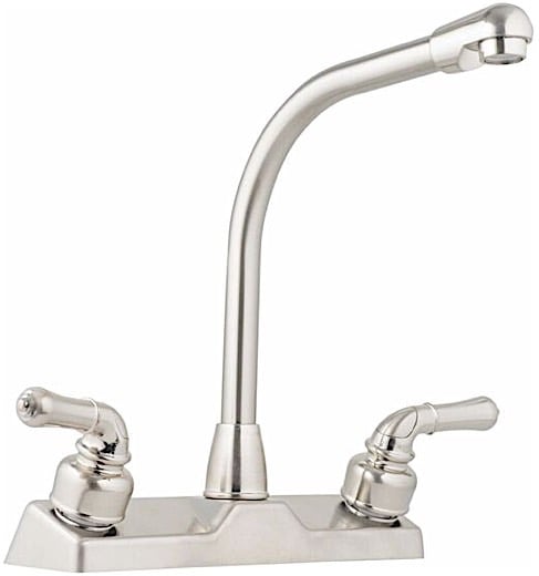 Picture of Lasalle Bristol LSB20380R340NABX Utopia 8 in. Brush Nickel Faucet High Rise Spout Tea Pot Handles