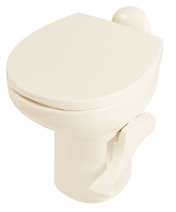 Thetford Aqua-Magic Residence High Profile Gravity RV Toilet, Bone in White Made in USA | Camping World