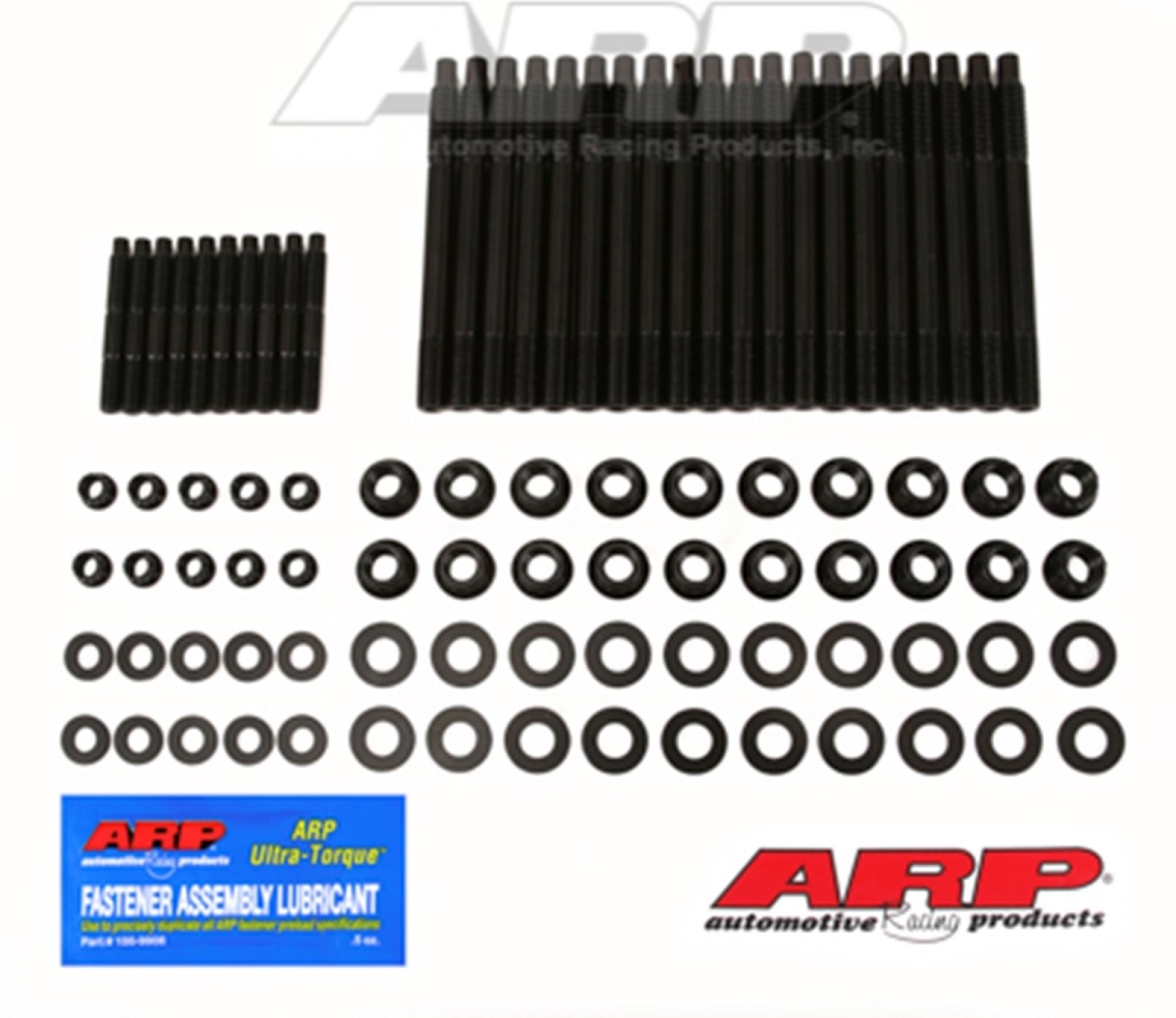 Chevy SB Head Stud Kit Chrome Moly - Black