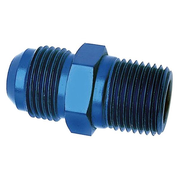 0.125 in. NPT to -6AN Straight Adapter Fitting, Blue