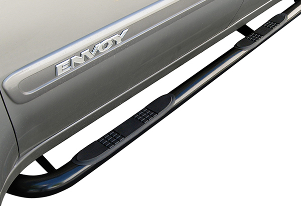 STC155120 2016 Pilot Stx100 Running Boards - Black, Stainless Trim