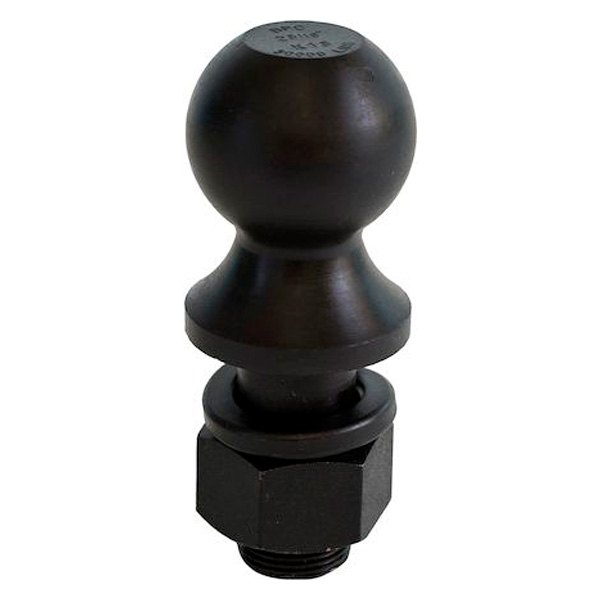 2-5/16 Inch Black Hitch Ball With 1-1/4 Shank Diameter x 2-3/4 Long