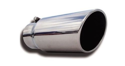 5 in. ID & 8 OD 8 in. Rolled Slant Polished Stainless Steel Bolt on Rolled Edge