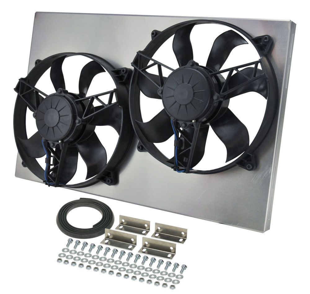 Dual Rad Shroud Aluminum Shrouded Fan