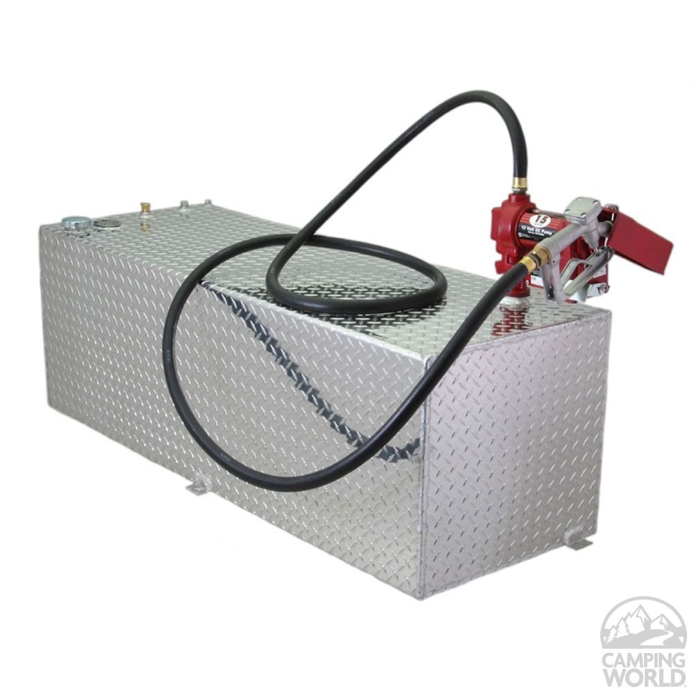 60 gal Rectangle Aux Transfer Fuel Tank, 56 x 13 x 19.25 in.