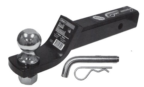 Black Ball Mount & Pin & Clip, Chrome - 2 in.