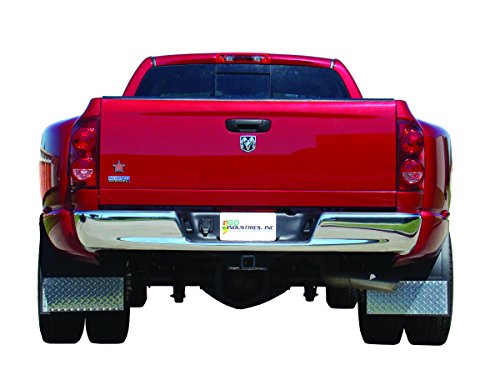 03-12 Ram 2500 & 3500 Dual Wheel Diamond Thread Mud Flap Set