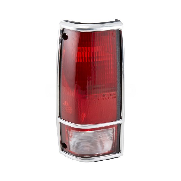 11-1325-95 Left Hand Driver Side Replacement Tail Light for 1982-1993 Chevy S-10-Gmc Snoma with Chrome Bezel