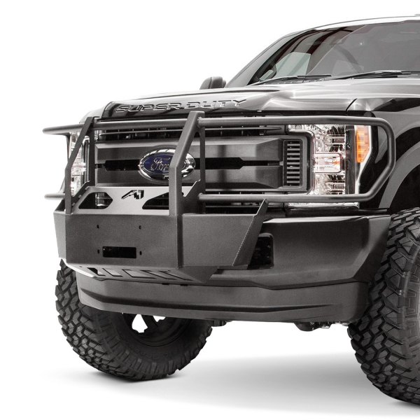 2017 Ford Super Duty Full Grill Guard Winch Mount, Matte Black