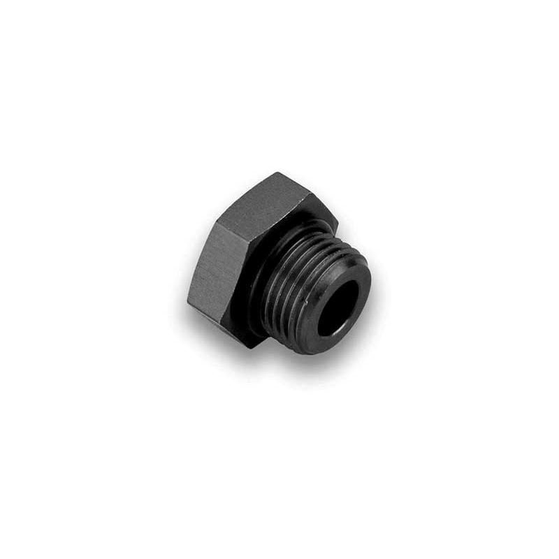 BEP14614 Port -6An Plug with Oring, Black