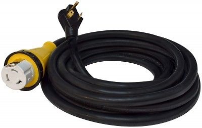 36 ft. 50A Detachable Power Cord - Black - 36 ft.