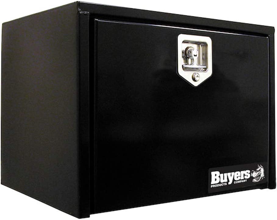 Single Drop Door Underbody Tool Box with T-Handle Latch, Chrome