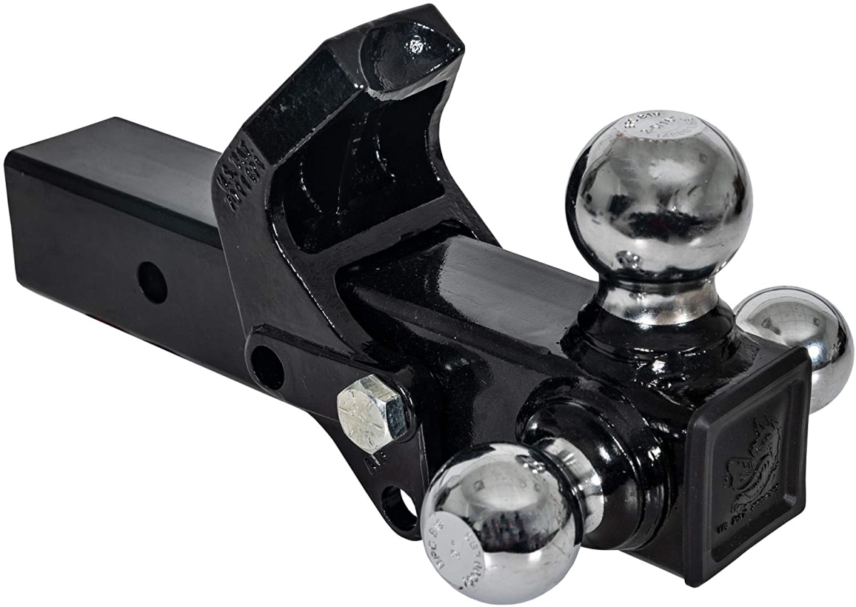 Triball Hitch with Pintle Hook  Chrome Towing Balls - 2.5 in. Receiver