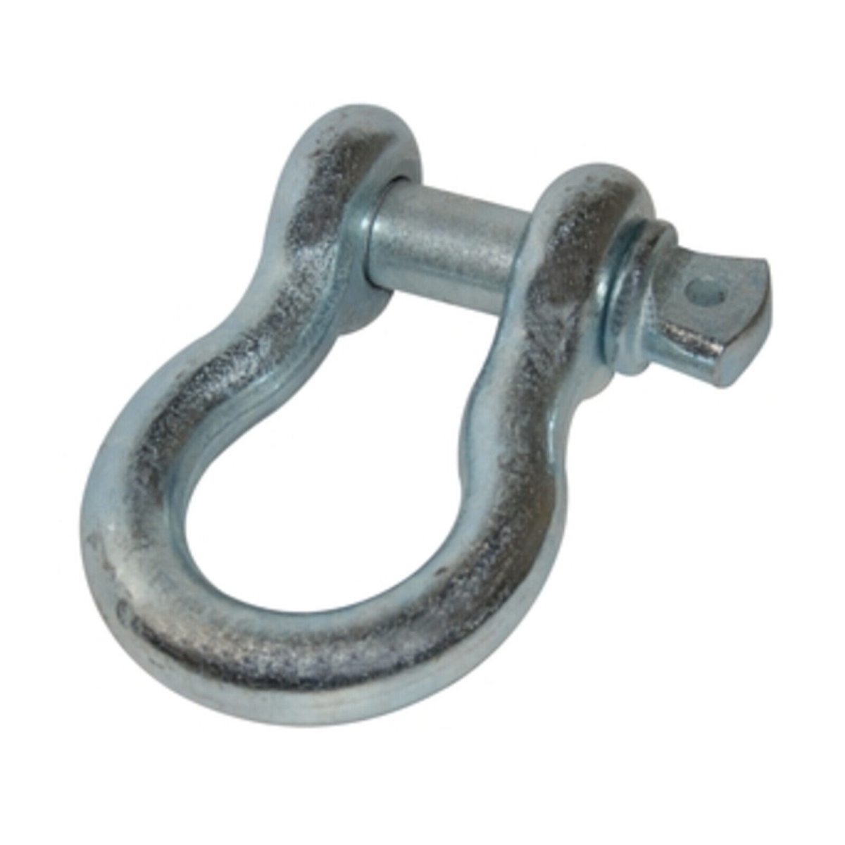 0.87 in. 13000 lbs Zinc D-Ring Shackle, Silver