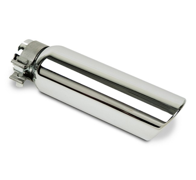 3 in. Inlet Chromed Stainless Steel Clamp Style Exhaust Tip