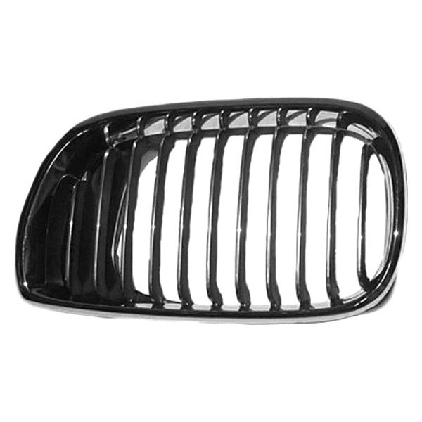 Left Hand Grille with Chrome Vents for 2002-2005 BMW 3 Series E46 Sedan & Wagon