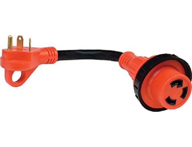 30Am-30Af Detach Adapter Cord With Handle - Red - 12 in.
