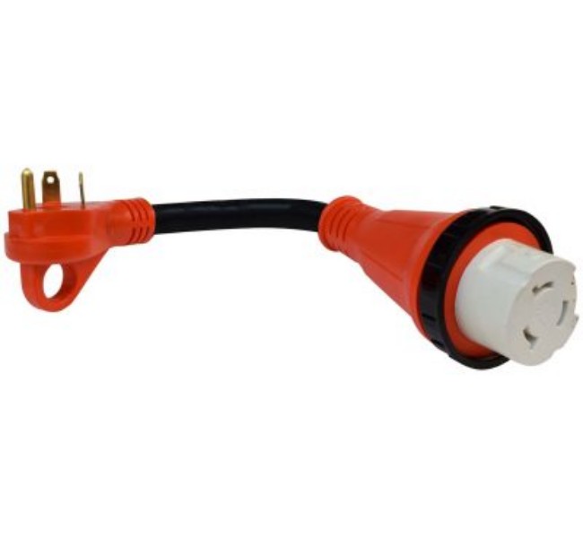 30Am-50Af Detach Adapter Cord With Handle - Red - 12 in.