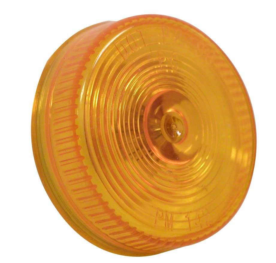 Crystal Amber Round Side Marker Light - 2.5 in.