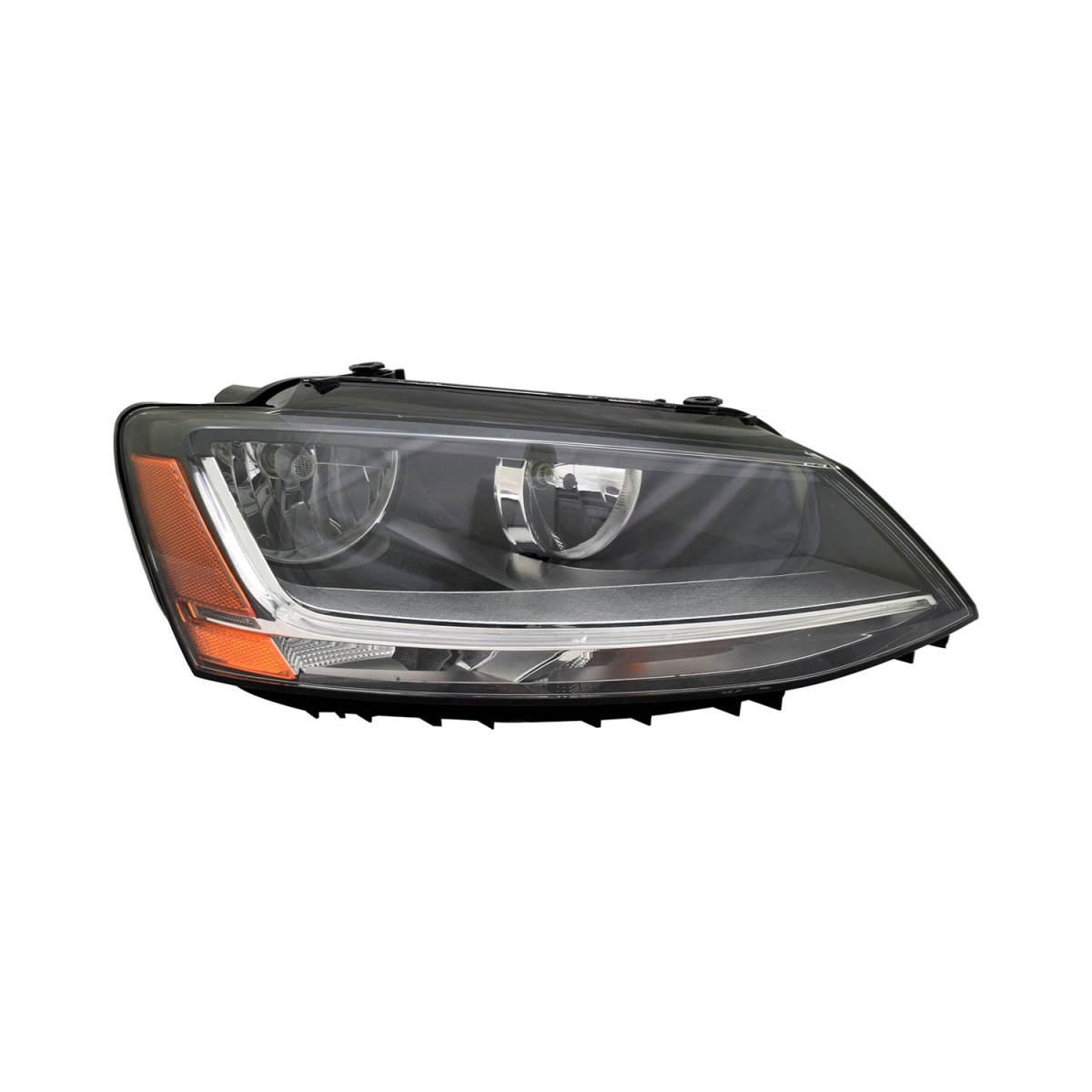 20-9989-00 Jetta Halogen with LED DRL Right Hand Head Lamp for 2017-2018 Volkswagen Jetta