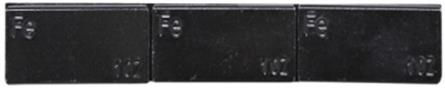 1 oz Wheel Weights with 3 oz Strips, Black - 30 Strips per Box