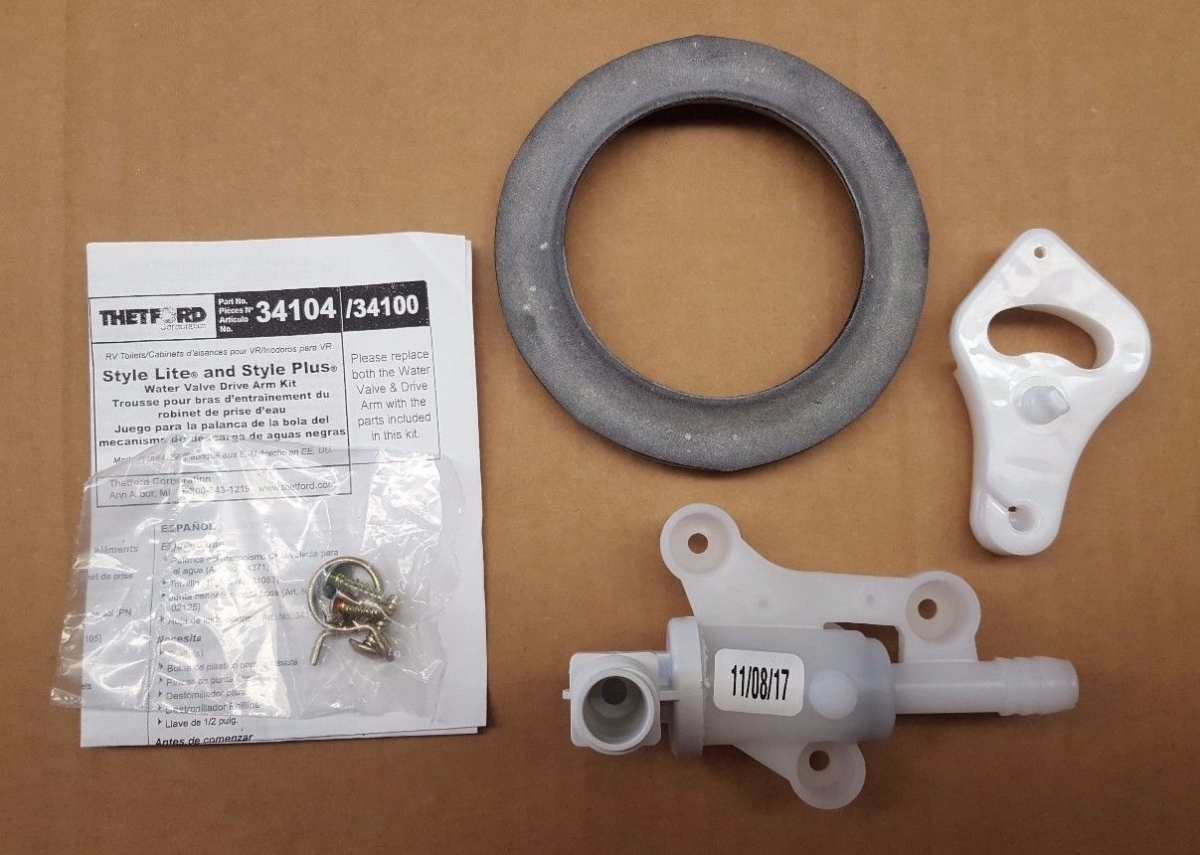 Thetford  Style Lite or Plus Water Valve Kit