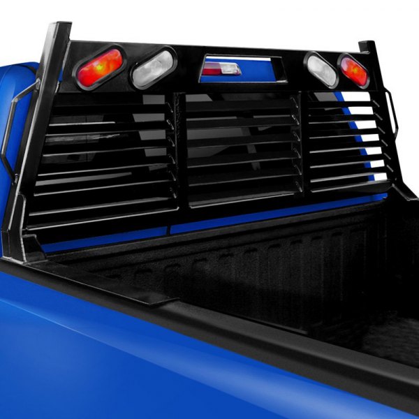 Open Window Plus Lights Heavy Duty Headache Rack for 2020-C Silverado 2500-3500