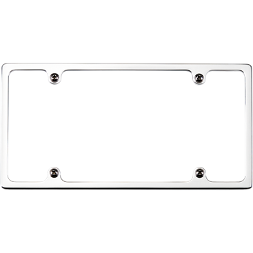 Polished License Plate Frame - Plain Slim-Line