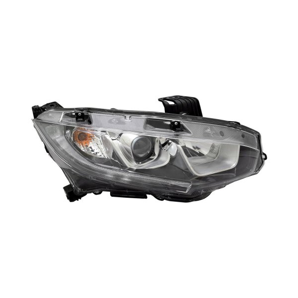 Right Handle Replacement Headlight for 2016-2018 Honda Civic SDN & CPE Non Touring