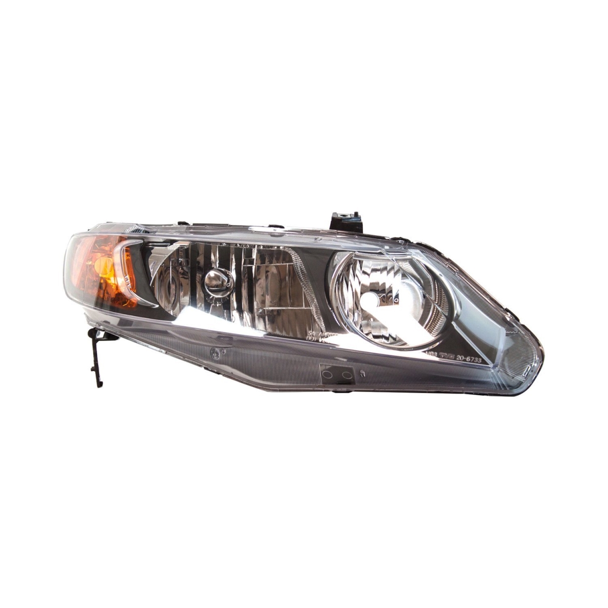 20-6733-01-9 Passenger Side Replacement Headlight for 2006-2008 Honda Civic & 2007-2008 Honda Civic SI