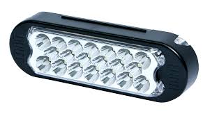 ECC3811AC 12-24V Rectangular LED Head - Amber & White