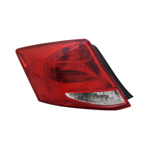 Driver Side Tail Light for 2011-2012 Honda Accord - Red & Clear - Chrome Housing
