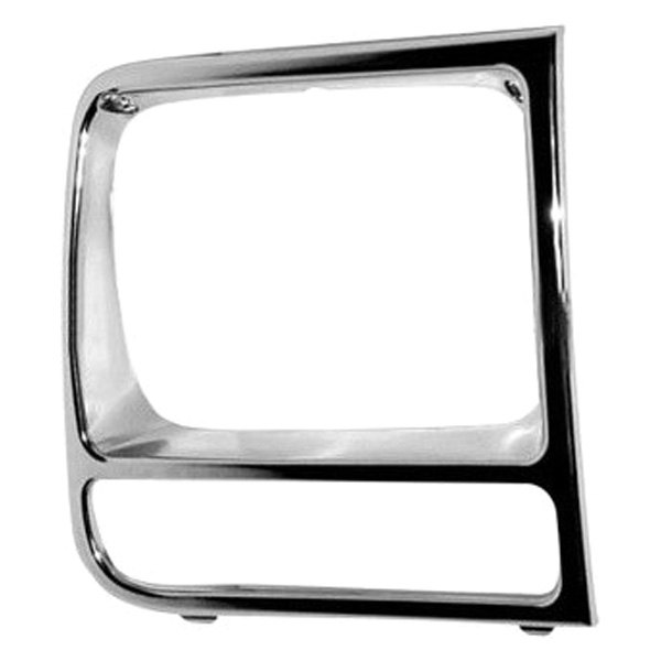 Right Hand Head Lamp Door for 1997-2001 Cherokee, Chrome & Black