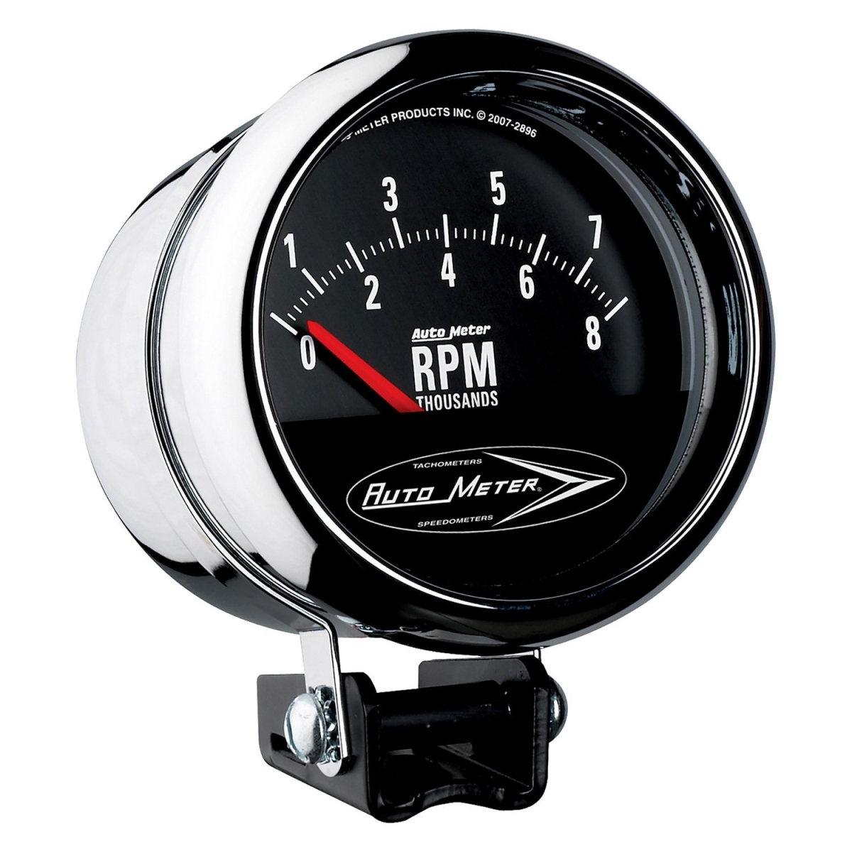 3.75 in. Traditional Chrome Series Pedestal Tachometer Gauge