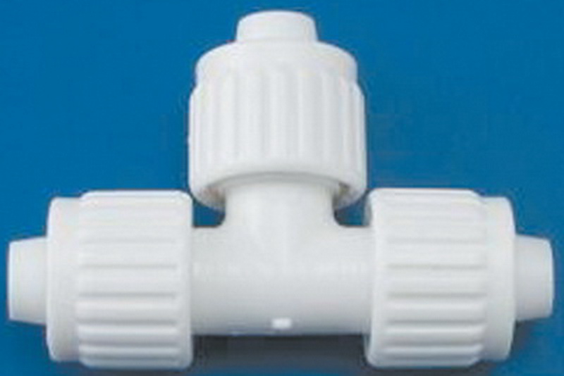 ESC06820 0.5 x 0.5 x 0.5 in. Flair Fitting Tee, White