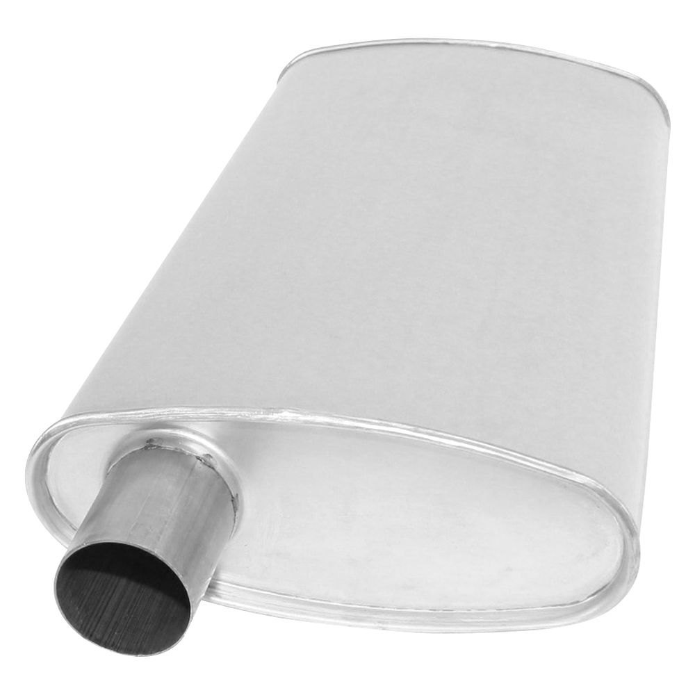 Maximum Front Aluminized Steel Oval Direct Fit Exhaust Muffler with Inlet & Outlet Neck for 1994-1996 Buick Park Avenue