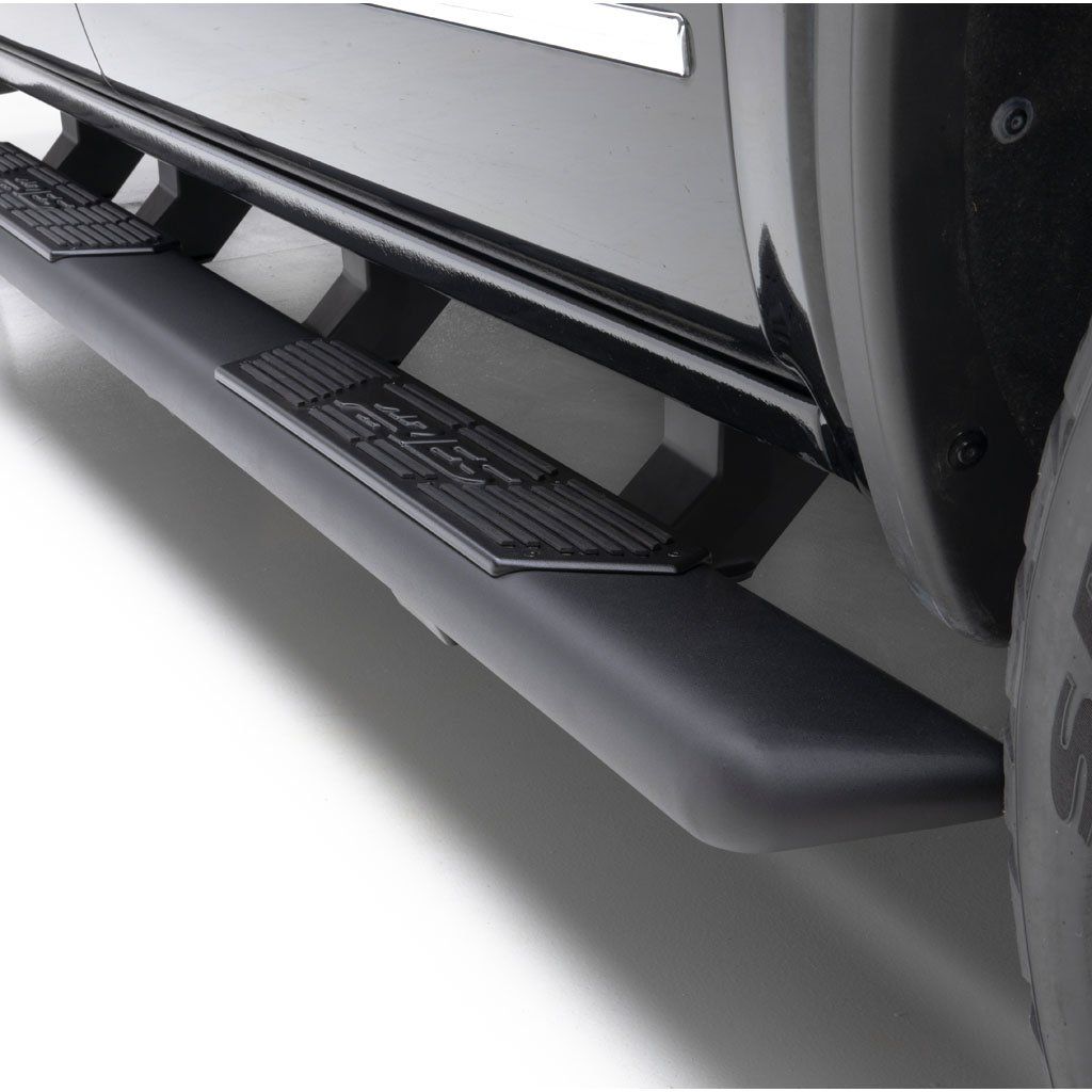 ARI2558014 5.5 in. Ascent Step Running Boards with Mounting Brackets for 2012 F-350 Ford Super Duty, Black Powder Coated
