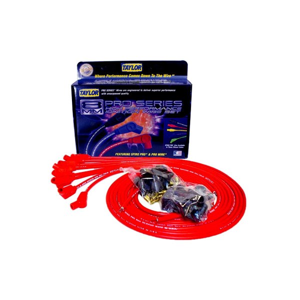 8 mm Spiro-Pro Universal 8 Cylinder 135 deg Boot - Red