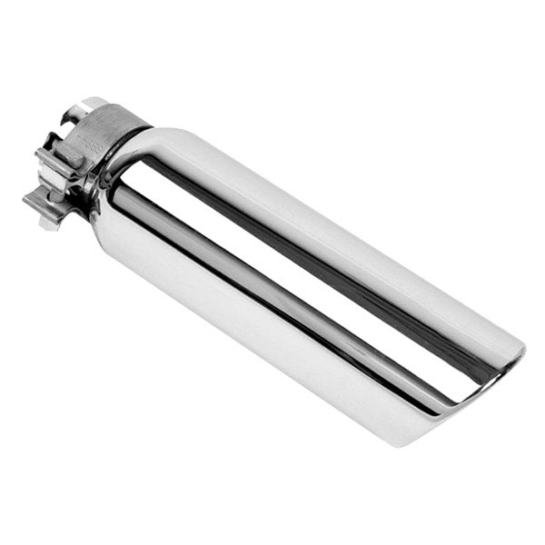 RHIGRT35514 5 x 14 in. for 3.5 in. Inlet Chromed Stainless Steel Clamp Style Exhaust Tip