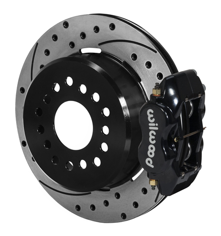 12.19 in. Forged Dynalite Rear Parking Brake Kit - Black