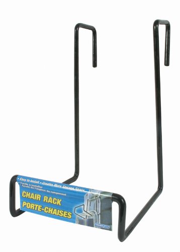 Chair Rack Hooks Over Ladder Style - Black