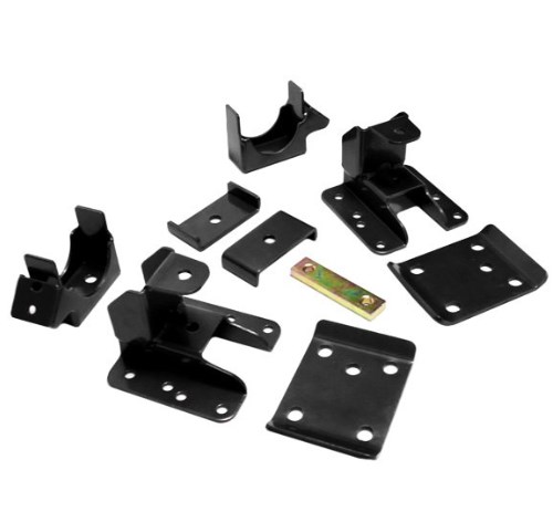 MXT301360 5-6 in. Rear Adjustable Lowering Flip Kit for 2007-2017 Chevy Silverado 1500, Black Powder Coated