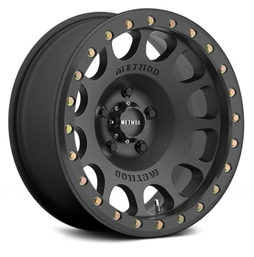 17 x 8.5 in. Beadlock Raw Machined Wheel - Matte Black