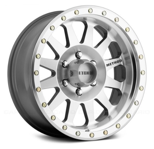 17 x 8.5 in. Double Standard & Clear Coat Machined Wheel