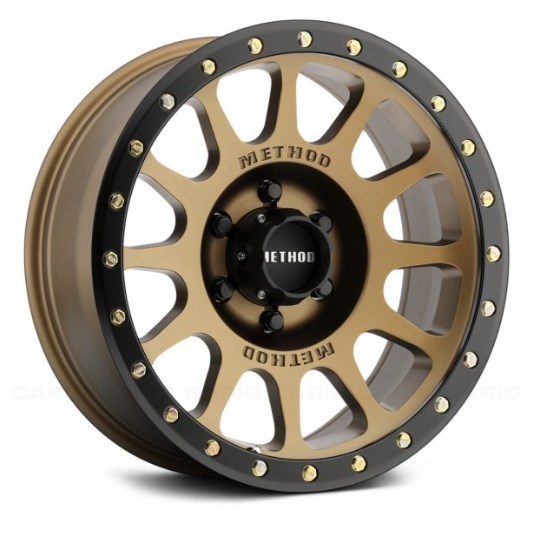 20 x 9 in. Matte Black with NV Bronze Lip Wheel